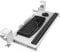 AboveTEK Large Keyboard Tray Under Desk with Wrist Rest, 26.7×11 Ergonomic Desk Computer Keyboard Stand with Sturdy C Clamp Mount System, Slide-Out Drawer Keyboard Mouse Holder for Office (White)