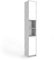 Vicco Mobile bagno alto Kiko, Calcestruzzo/Bianco, 30 x 190 cm