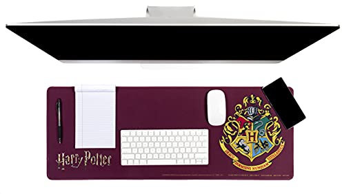 Paladone Official Harry Potter Hogwarts Crest Desk Mat, Purple Non-Slip