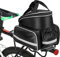 HINATAA, borsa posteriore per bicicletta, 10 – 25 l, scalabile, impermeabile, per sedile posteriore della bicicletta, con tracolla, per bici da strada, MTB, viaggi e picnic (Nero)