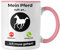 Trendation - Pferde Tasse Geschenk Mädchen Reiten Geschenke Pferd Kaffeetasse für Reiterin Pferdeflüsterer Erwachsene Spruch (Rosa)