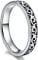 Cloyo Damen Edelstahl Rings Silber Schwarz Eheringe Keltischer Vintage Ring Blume Versprechen Ring Paar Größe 59(18.8)