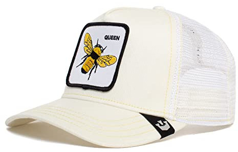 Goorin Bros. Unisex-Erwachsene The Farm Original Adjustable Snapback Trucker Hat Baseballkappe, Weiße Bienenkönigin, Einheitsgröße