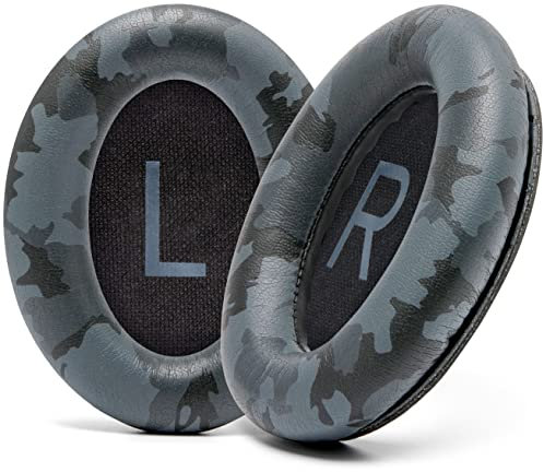 WC PadZ QC45 – Ohrpolster für Bose QuietComfort 45 / QuietComfort Se/QuietComfort Wireless, hergestellt von Wicked Cushions | Extra Dicke Polster | Hochwertige, langlebige Nähte | Black Camo