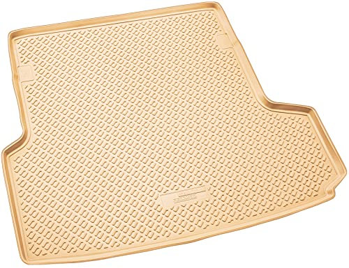 Recambo Gummi Kofferraumwanne Premium passend für BMW 3er F31 Touring | BJ 2012-2019 | passgenau mit Rand | Beige