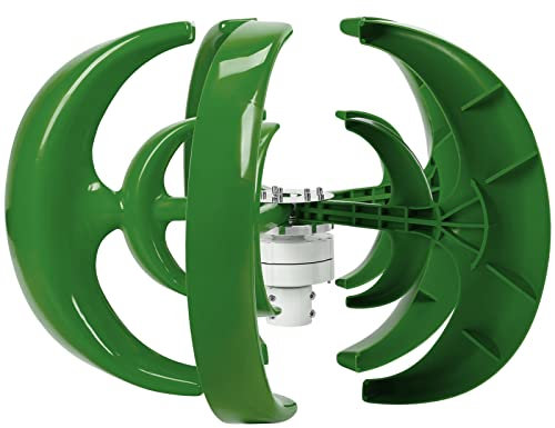 Windturbinen Kit, 1200W Windkraftanlage Generator Wind Turbine 5 Blade External Rotor AC Motor Electricity Production Assembly Parts (12V)