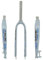 TISORT 1-1/8 26/27.5/29 in Lega di Alluminio Freno A Disco Rigido MTB Forcella 28.6mm Threadless Tubo Dritto Superleggero Mountain Bike Forcelle Anteriori (Color : Glossy White Blue)