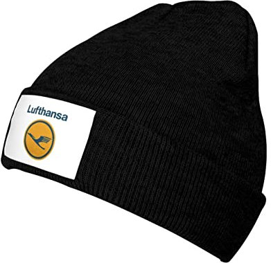 Lufthansa Strickmütze Erwachsene Beanie Mütze Outdoor Warme Winter Strickmütze Skull Cap für Damen Herren