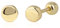 Meissa Orecchini Acciaio Chirurgico a sfera a vite in argento 925 Set Orecchini donna per uomo bambina unisex Piercing Orecchio anallergici (01_Oro (cerchio 3,6 mm))