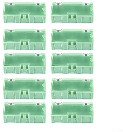 10 x SMT-Elektronikbox für elektronische Komponenten, 75 x 31,5 x 21,5 mm, zur Aufbewahrung von Chip-Kondensatoren, Widerständen, Schrauben, Muttern, Unterlegscheiben
