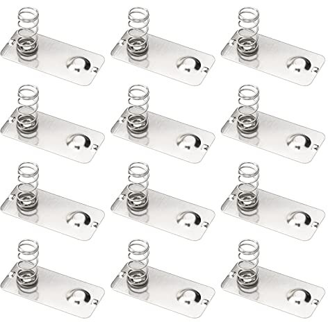 30 placas de contacto de resorte de batería AA de 26 x 12 mm, conversión positiva a negativa, placa de níquel de contacto de resorte para control remoto, juguete, batería de coche, radio LED