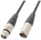 PD Connex CX100-30 DMX Lighting Cable 3-Pin XLR Male to Female Lead, Professional Shielded DMX Cable, Flexible Wiring with Cable Tie for DJ & Stage Use, 30 Metres