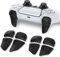 PlayVital Trigger Estensione per ps5/Edge Controller Joystick,BLADE Tasti L1 L2 R1 R2 Grilletto Lungo per PS Portal Remote Player,2 Paia,Fibra di Carbonio Grafite