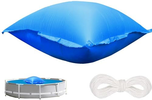 Wedhapy Flotteur De Piscine d'hiver 4x4 Pieds Oreiller De Piscine Résistant Au Froid Kit De Fermeture De Piscine Hors Sol épais Carré avec Corde Kit D'hivernage De Piscine Durable Extérieur Type 2