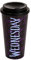 Elbenwald Termo Wednesday - 520 ml - Vaso para llevar con tapa a rosca (altura 17,5 cm) - Negro/Morado