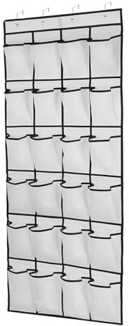 logei Organizer über der Tür für Schuhe,Hängender Schuhaufbewahrung mit 24 Taschen Hängender Schuh Organizer Aufbewahrungstasche, Multifunktionale Hängeorganizer Faltbare tür Organizer für Schuhe