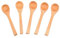 Small Wooden Teaspoons Multi-Purpose Reusable Bamboo Wooden Kitchen Spoons for Spices Coffee Tea Honey Cooking and Serving (Pack of 5)