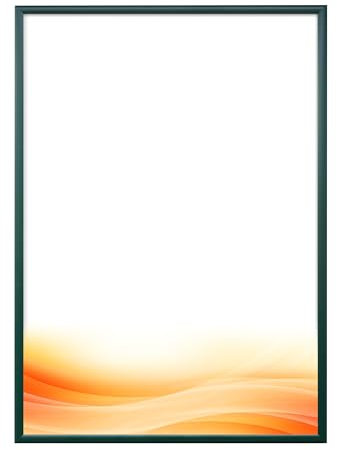 RAWWEST.BIS Cadre Photo 40x60 cm en Aluminium vert cadre decoration murale pour Affiche Poster Œuvre d'Art Photo Puzzle Verre Acrylique avec Filtre UV Fixation Verticale & Horizontale