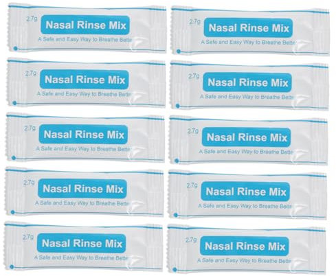 Gogogmee Nasenspülsalz 80 Päckchen 2,7g Instant Physiologisch Nasenreinigungssalz Für Nasendusche Erwachsene Kinder Einzeln Verpackt Zur Täglichen Nasenhöhlenpflege Und Allergievorsorge