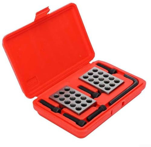 Reliable Mounting Solution Precision Matched Blocks, 23 Holes, Hardened Steel Construction