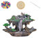 Grand brûleur/Incense Burner en résine avec Grand brûleur/Porte-encens en résine Cascade avec 100 cônes d'encens inversés,