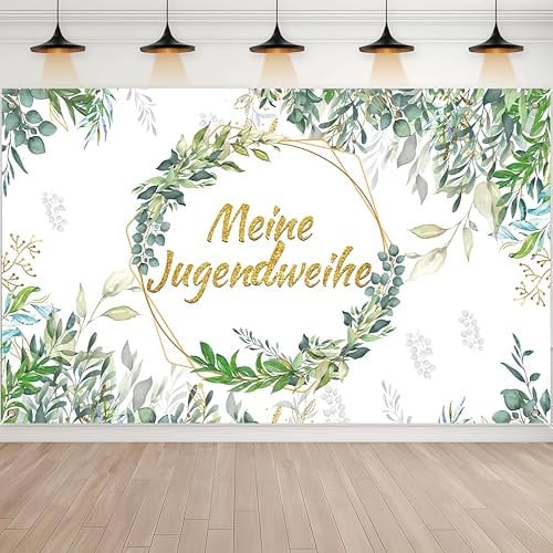 Jugendweihe Banner 180x110cm, Jugendweihe Deko, Alles Gute zur Jugendweihe Banner, Deko Jugendweihe Mädchen Junge, Hängende Dekoration zur Jugendweihe, Für Jugendweihe Party