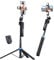 UBeesize Cellulare Gimbal Rotazione 360° Selfie Stick Treppiede con Telecomando Automatico Face Detection Treppiede per Smartphone con Luce per YouTube Tiktok Live Streaming Vlog