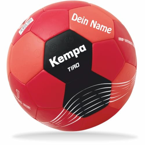Kempa Sportartikelland Angebot Handball Tiro extra leicht rot Größe 1 + Aufdruck Name