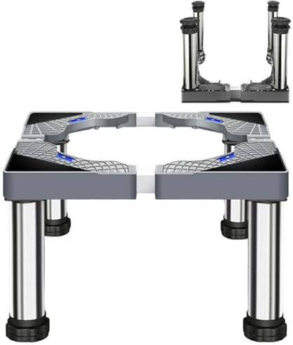 Soporte para lavadora, ancho ajustable, 40-60 cm, carga máxima de 300 kg, para lavadora, frigorífico, congelador, armarios y secadoras