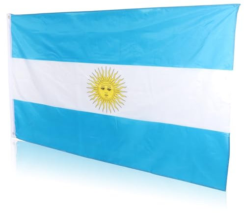 ibasenice Bandera Argentina Poliéster Para Exterior Interior Fácil De Transportar