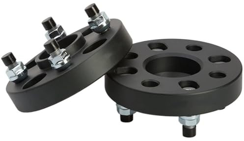 Gleisplatte Für CITROEN Für C-Elysée C2 Für C3-XR Für C4 C4L Für Cactus DS3 M12XP1.25 2-teiliger PCD Spurverbreiterung Felgen Distanzscheiben(2PCS 25mm Black)