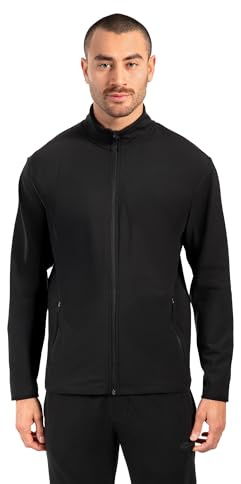 SMILODOX Trainingsjacke Herren Delian, Sportjacke mit 3D Rubber Print, Durchgehendem Frontzipper, Hohem Kragen und Reißverschlusstaschen für Komfort, Funktion und Stil im Alltag, Gym und Training