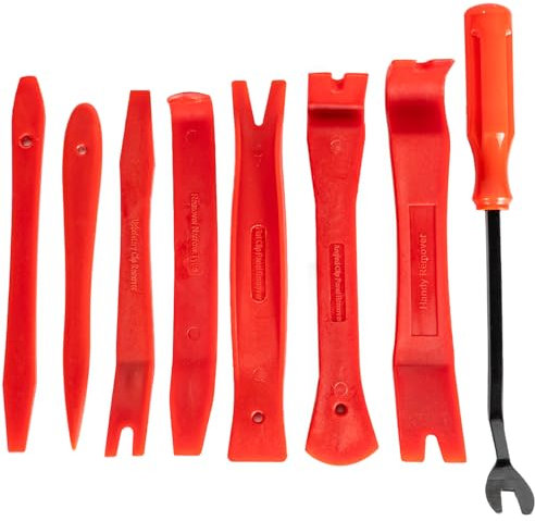 SunplusTrade 11 PCS Nylon Auto Trim Removal Tool Kit, No-Scratch Pry Tool Kit for Car Interior Door Clip Plastic Panel & Audio Dashboard Removal