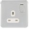 Schneider Electric GGBL3010WPC Lisse Screwless Deco 1G 13A Sw Socket WPC, 240 V, Polished Chrome