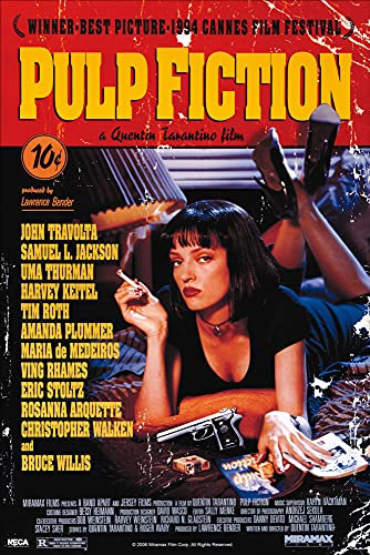 1art1 Pulp Fiction Poster Filmplakat, Quentin Tarantino Plakat | Bild 91x61 cm