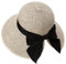 Comhats Damen Faltbarer Strohhut Sommerhut UPF 50 + mit Sonnen Shade breite Krempe Kaffeebraun L