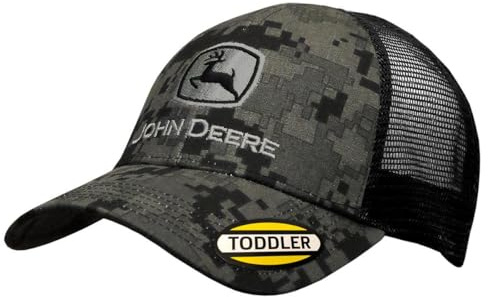 John Deere Kleinkind-/Kinder-Mesh-Rückenkappe (Camo/Schwarz)