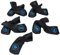 Golfschläger Kopf Abdeckung, 9pcs wasserdicht und staubdicht PU Stoff Schutz Eisen Kopf Abdeckung, Black tragbare Eisen Kopf Abdeckung, geeignet für Vereine