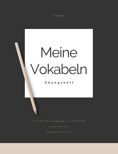 Meine Vokabeln: Übungsheft. 2 Spalten 120 Seiten. Zweispaltiges Buch mit Soft Cover für Vokabeln 8.5x11 Zoll, ca. DIN A4 21.6x27.9cm.