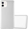 cadorabo Case compatible with Apple iPhone 12 MINI in METALLIC SILVER - Shockproof and Scratch Resistant TPU Silicone Cover - Ultra Slim Protective Gel Shell Bumper Back Skin