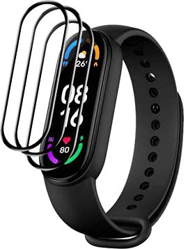 Vuciya - Protector de pantalla para Xiaomi MI Smart Band 6, 3 unidades, [resistente a los arañazos], [sin burbujas], [protector suave], [cobertura total] Compatible Xiaomi Mi Band 6