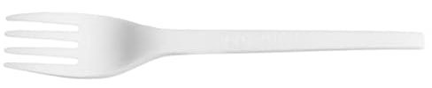 1000 tenedores reutilizables de 175 mm fabricados en Pla biodegradables y compostables.