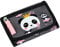Baagl Brustbeutel Kinder - Geldbörse für Mädchen - Geldbeutel, Mini Portemonnaie, Kleingeld Münzbörse (Panda)