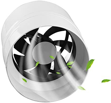 Exhaust Booster Fan 71 CFM Inline Duct Ventilation Fan 4 Inch Mini Vent Blower Fan 5W Silent Inline Fan for Grow Tent, Basements, Bathrooms and Kitchens (Normal Power 5W)