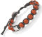 Bracciale Tibetano Buddista Shamballa Tamashi Unisex Uomo Donna realizzato con Pietre Naturali 8 mm, Filo Cerato Nero, Artigianale Fatto a Mano regolabile 3 Misure.