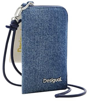 Desigual Women's Mone_Denim PRIORI CAN Tri-Fold Wallet, Blue