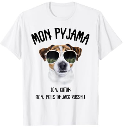 Jack Russell Cadeau Humour Pyjama Chien Jack Russell T-Shirt