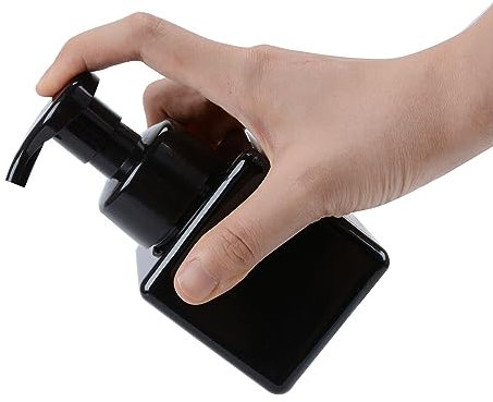 PETG Plastic Pump Bottle Foaming Soap Dispenser for Lotion Shampoo 250/450/650ML (Black,250ML)