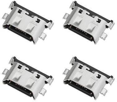 EMSea 4 Piezas USB Tipo C Puerto de Carga Conector Cargador Componente Compatible con Huawei Matebook D15 Boh-WAQ9R Piezas de Repuesto