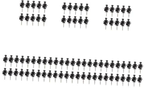 ibasenice 80 Stk Gitarrenbolzen Gürtelschnalle Für Klassische Gitarre Folk-gitarren-gürtelknopf Riemenschloss Metallknöpfe Bass-anti-rutsch-gurtknopf Elektrisch Mit Schloss Fußbank Legierung